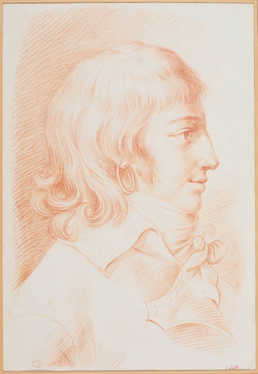Portret Ludwika Antoniego de Saint-Just 1767-1794, ok. 1792. autorstwa Unbekannt