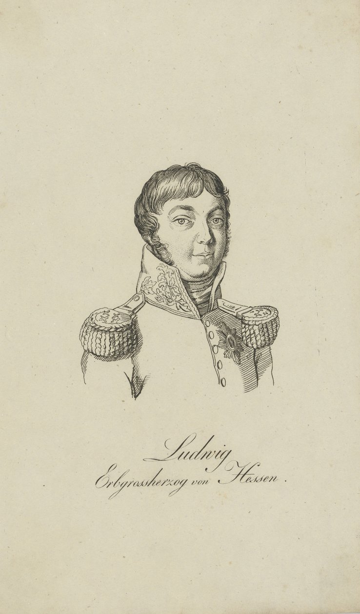 Portret Ludwika I, Wielkiego Księcia Heskiego 1753-1830, 1806. autorstwa Unbekannt