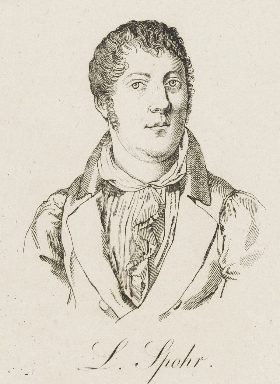 Portret Louisa Spohra 1784-1859, ok. 1930 r. 1830. autorstwa Unbekannt