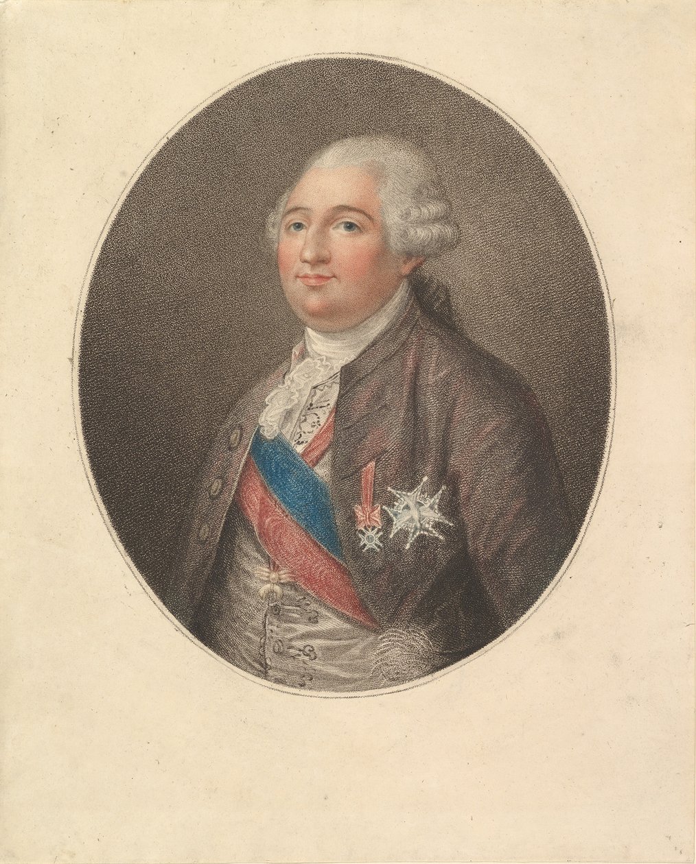 Portret Ludwika XVI, koniec XVIII wieku. autorstwa Unbekannt