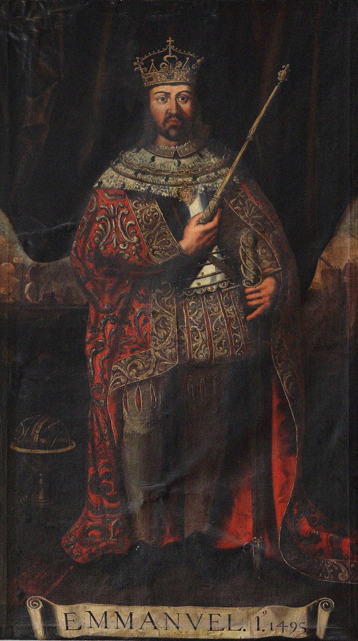 Portret Manuela I Portugalii 1469-1521, 1495. autorstwa Unbekannt