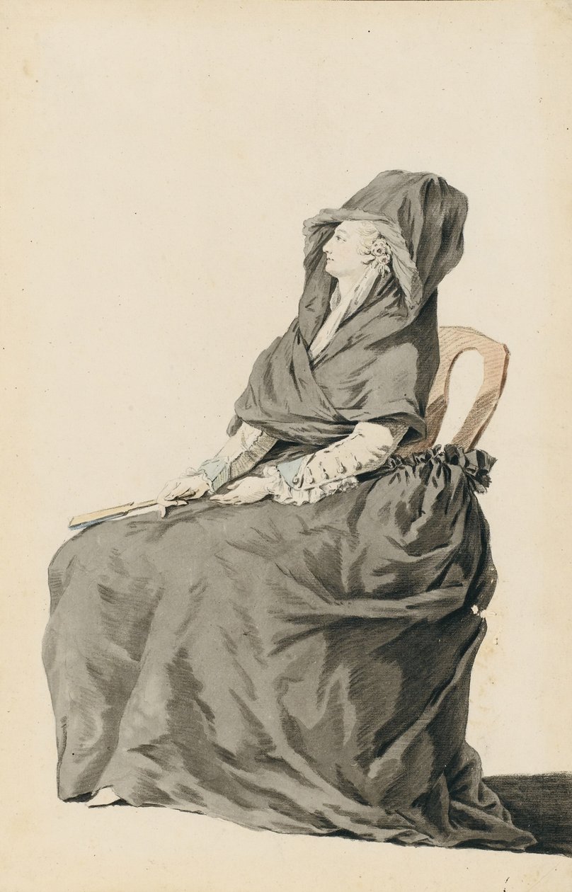 Portret Marii Antoniny podczas jej procesu, 1793 autorstwa Unbekannt
