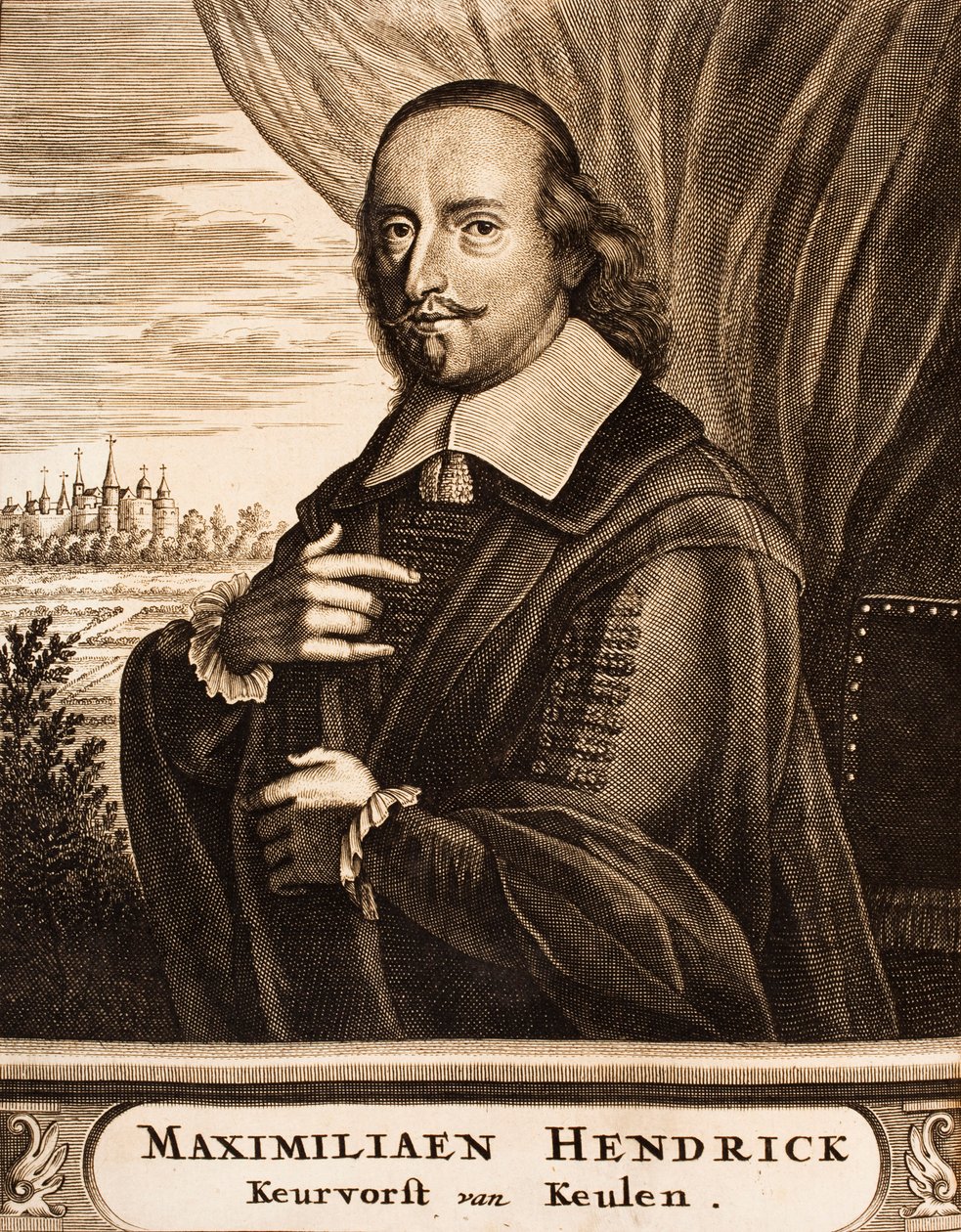Portret Maksymiliana Henryka Bawarskiego 1621-1688, arcybiskupa Kolonii, 1675. autorstwa Unbekannt