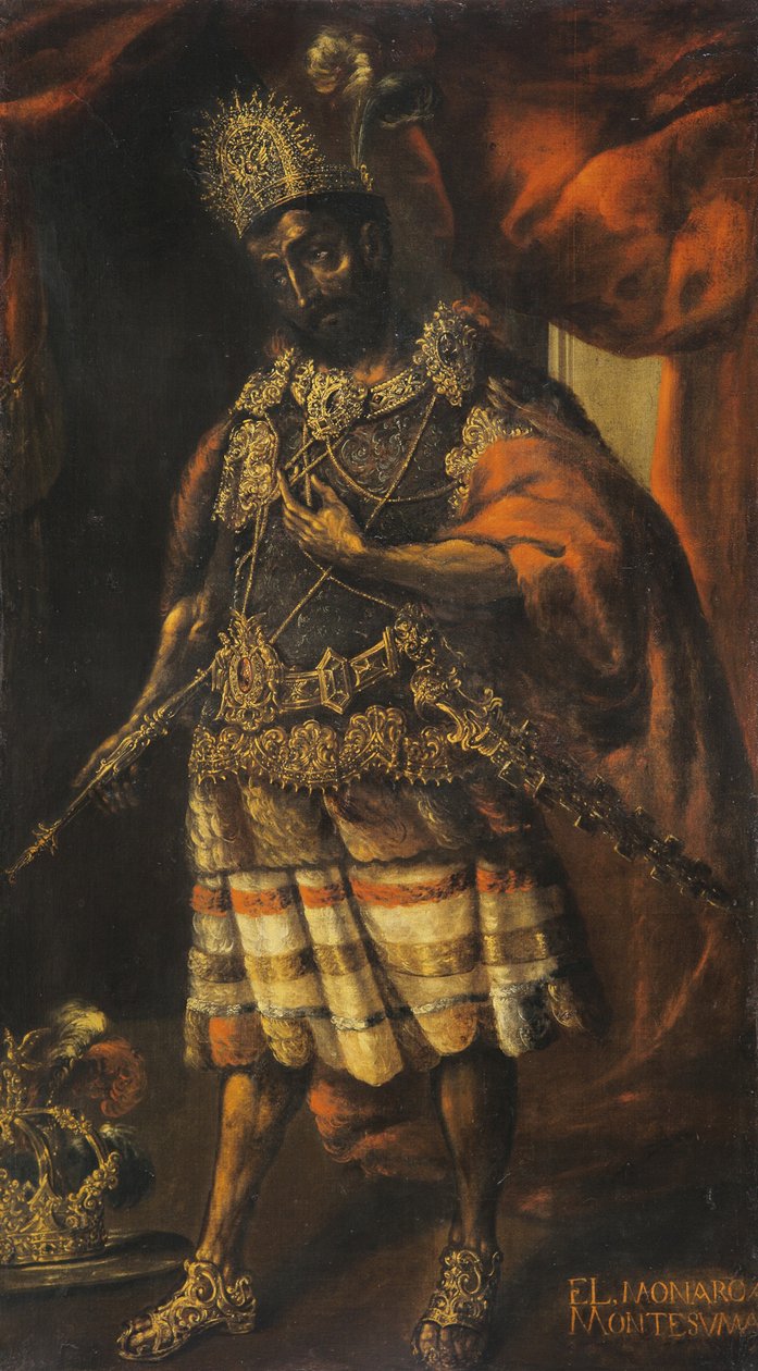 Portret Montezumy II, XVII w. autorstwa Unbekannt