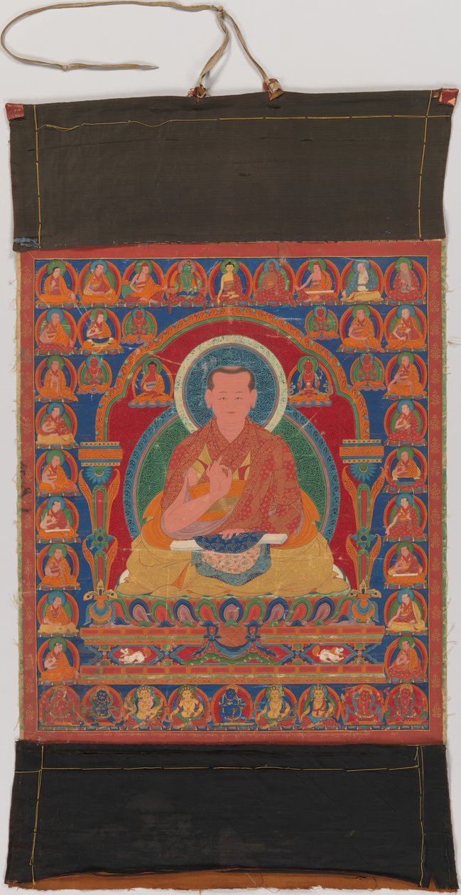 Portret Munchen Sangye Rinchen, ósmego opata klasztoru Ngor, koniec XVI wieku. autorstwa Unbekannt