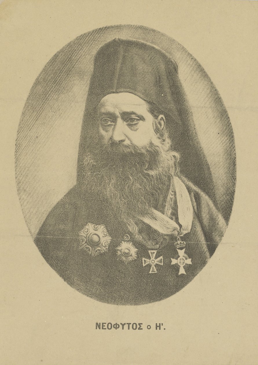 Portret Neophytosa Vamvasa 1770-1856 , c. 1850. autorstwa Unbekannt