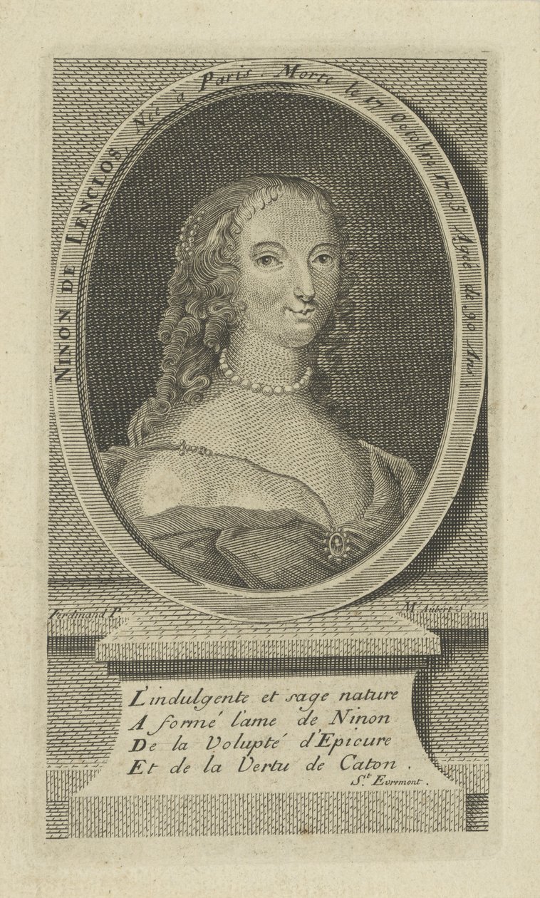 Portret Ninon de Lenclos 1620-1705, ok. 1730. autorstwa Unbekannt
