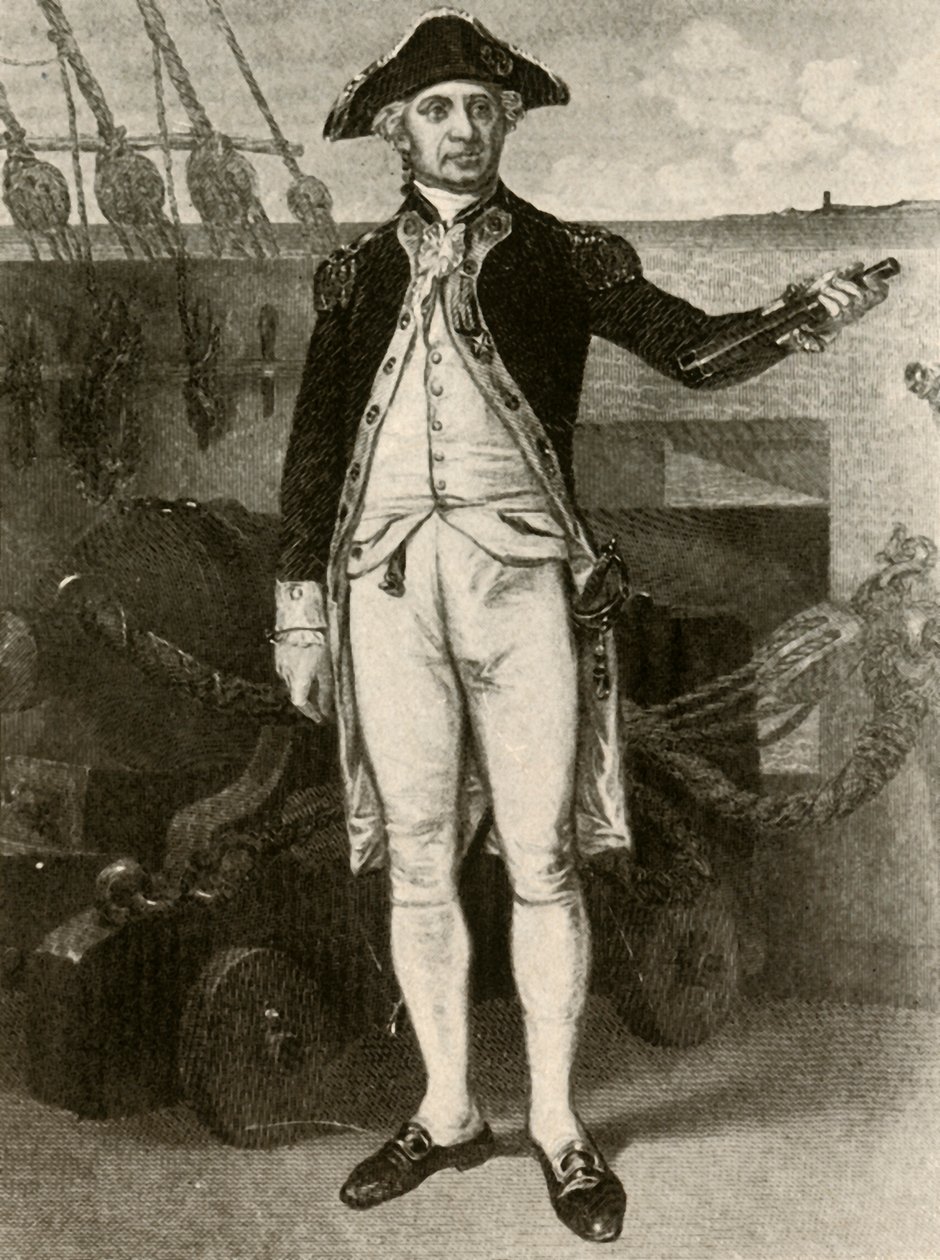 Portret Paula Jonesa, komandora Marynarki Wojennej Stanów Zjednoczonych, ok. 1780, 1937 r. autorstwa Unbekannt