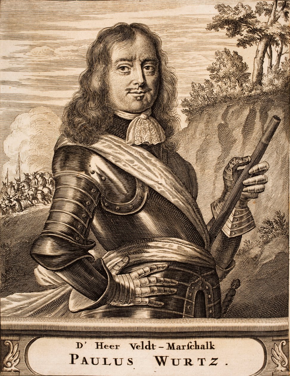 Portret Paula Würtza 1612-1676 Od: Scena wojny, 1675. autorstwa Unbekannt