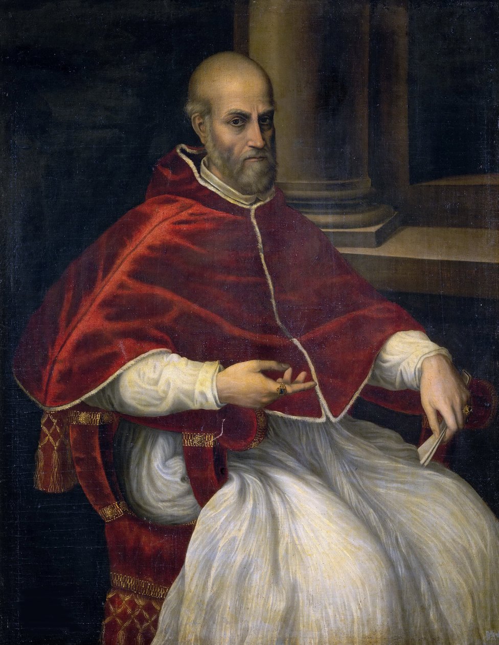 Portret papieża Marcellusa II 1501-1555. autorstwa Unbekannt