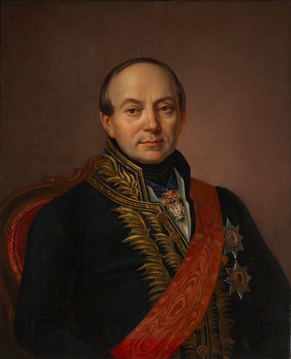 Portret księcia Płatona Aleksandrowicza Szyrinskiego-Szichmatowa 1790-1853, połowa XIX w. autorstwa Unbekannt