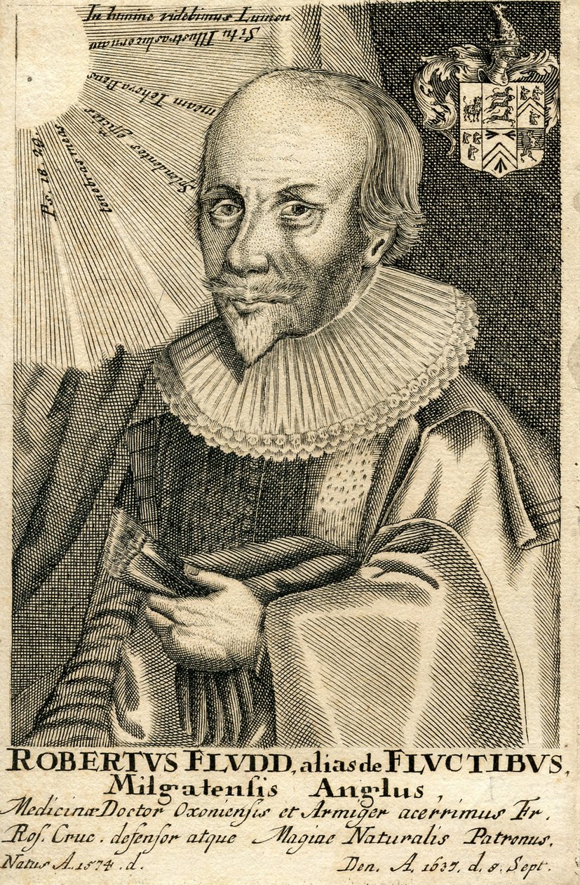 Portret Roberta Fludda 1574-1637, XVII wiek autorstwa Unbekannt
