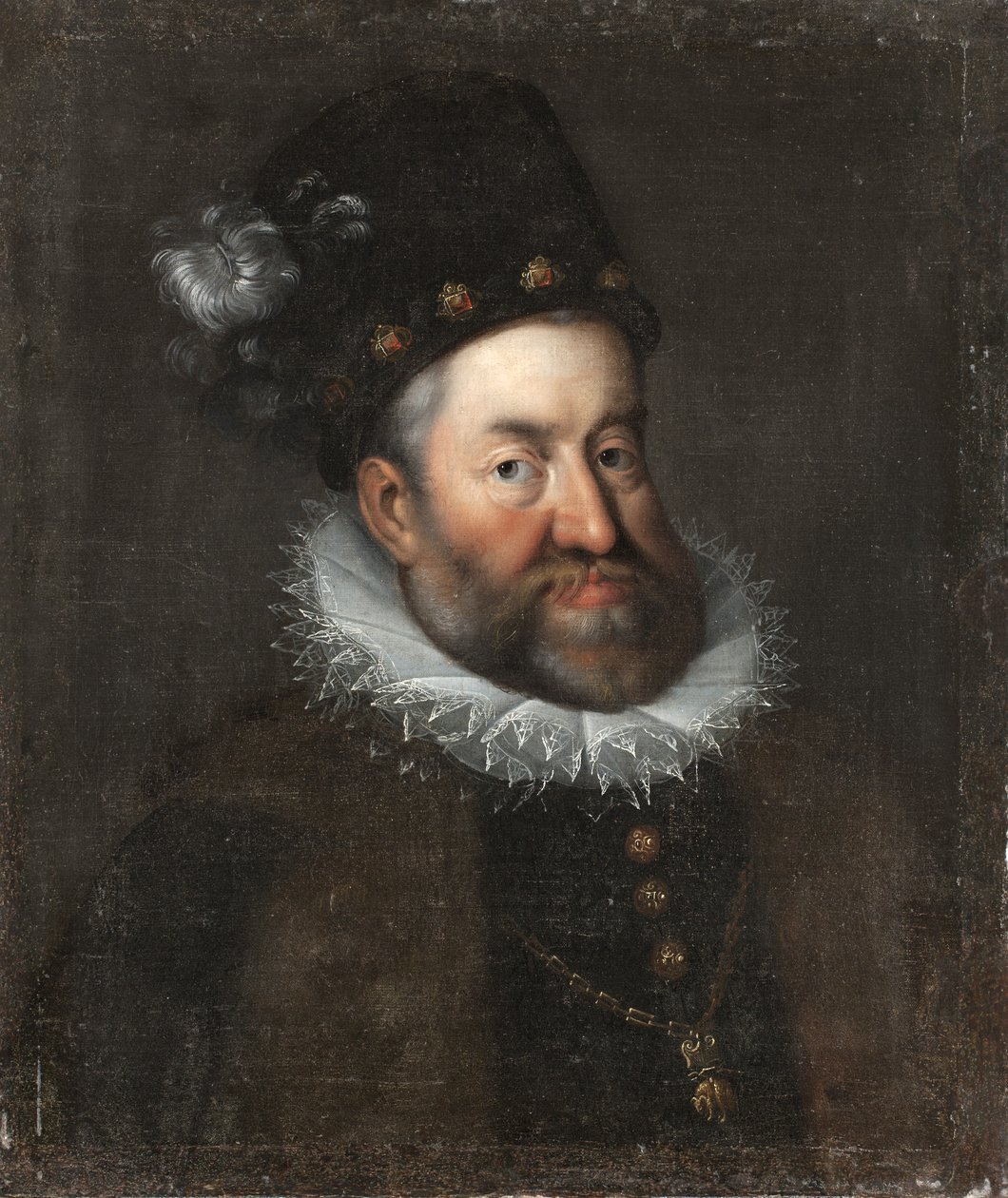 Portret Rudolfa II Austriaka 15521612, cesarza rzymskiego, ca. 1600 autorstwa Unbekannt