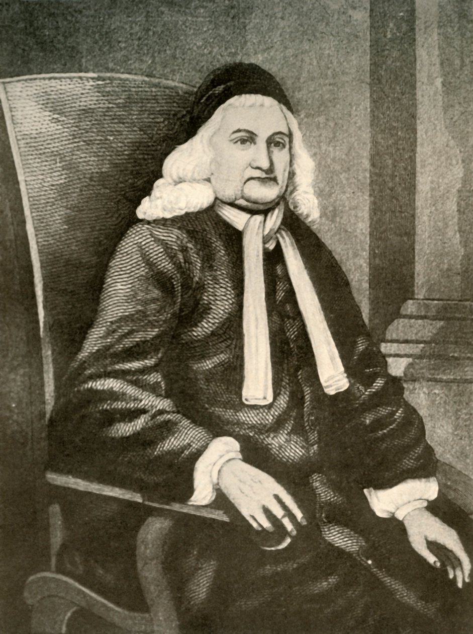 Portret Samuela Sewalla w peruce i długim płaszczu, ok. 1700-1720, 1937. autorstwa Unbekannt