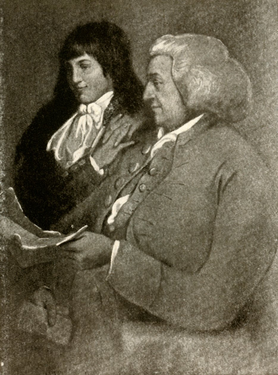 Portret Samuela Shoemakera w kabłąku i jego syna, 1789, 1937. autorstwa Unbekannt