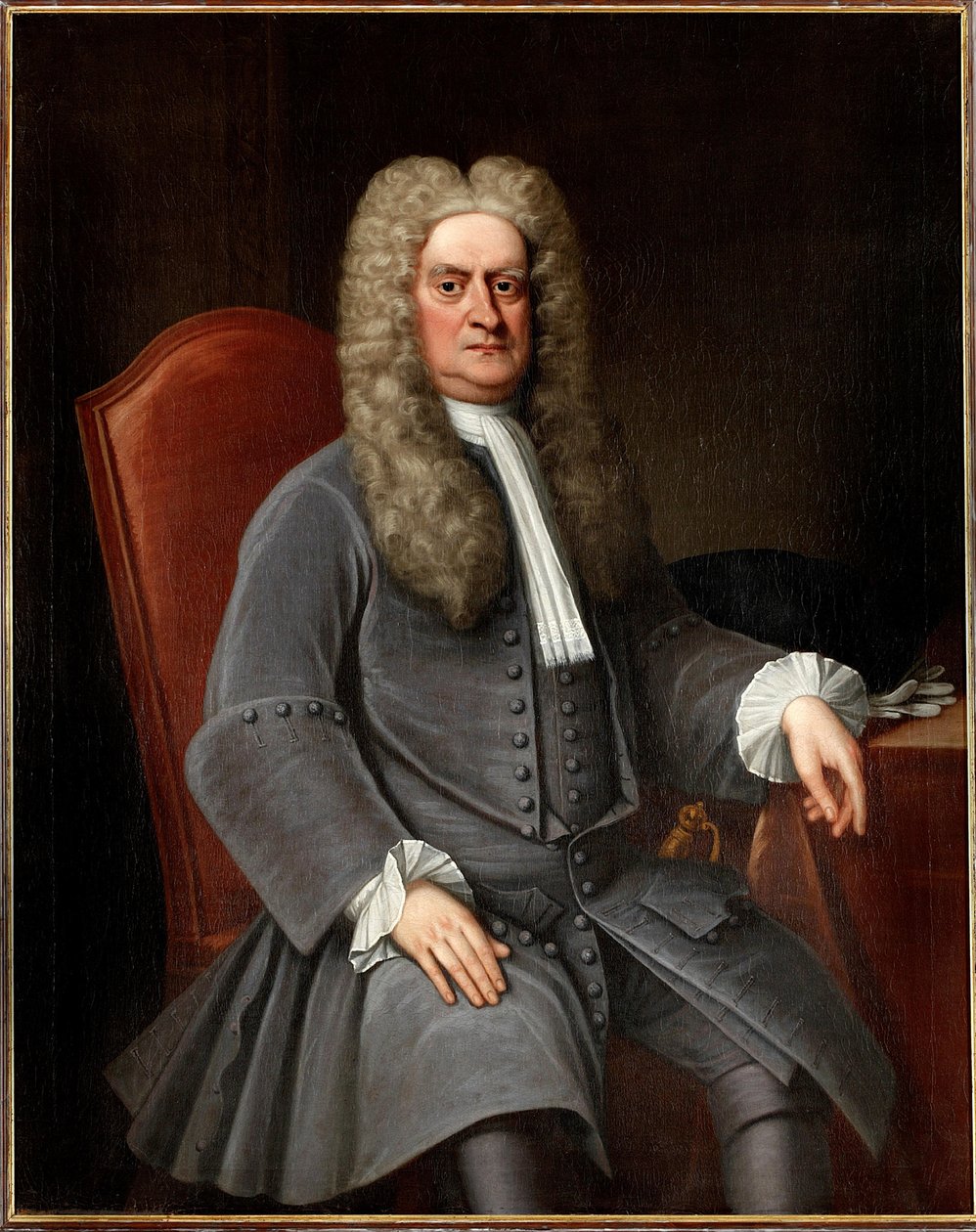 Portret Sir Isaaca Newtona 1642-1727, ca. autorstwa Unbekannt