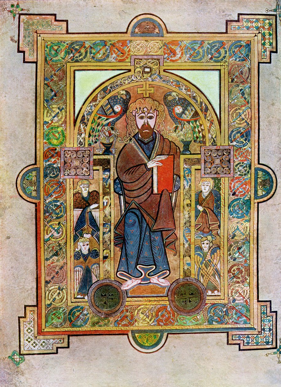 Portret św. Marka lub św. Łukasza, 800 r., XX w. autorstwa Unbekannt