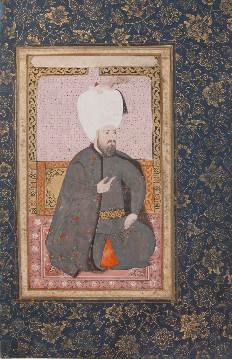 Portret sułtana Ahmeta I r. 1603-17, początek XVII wieku. autorstwa Unbekannt