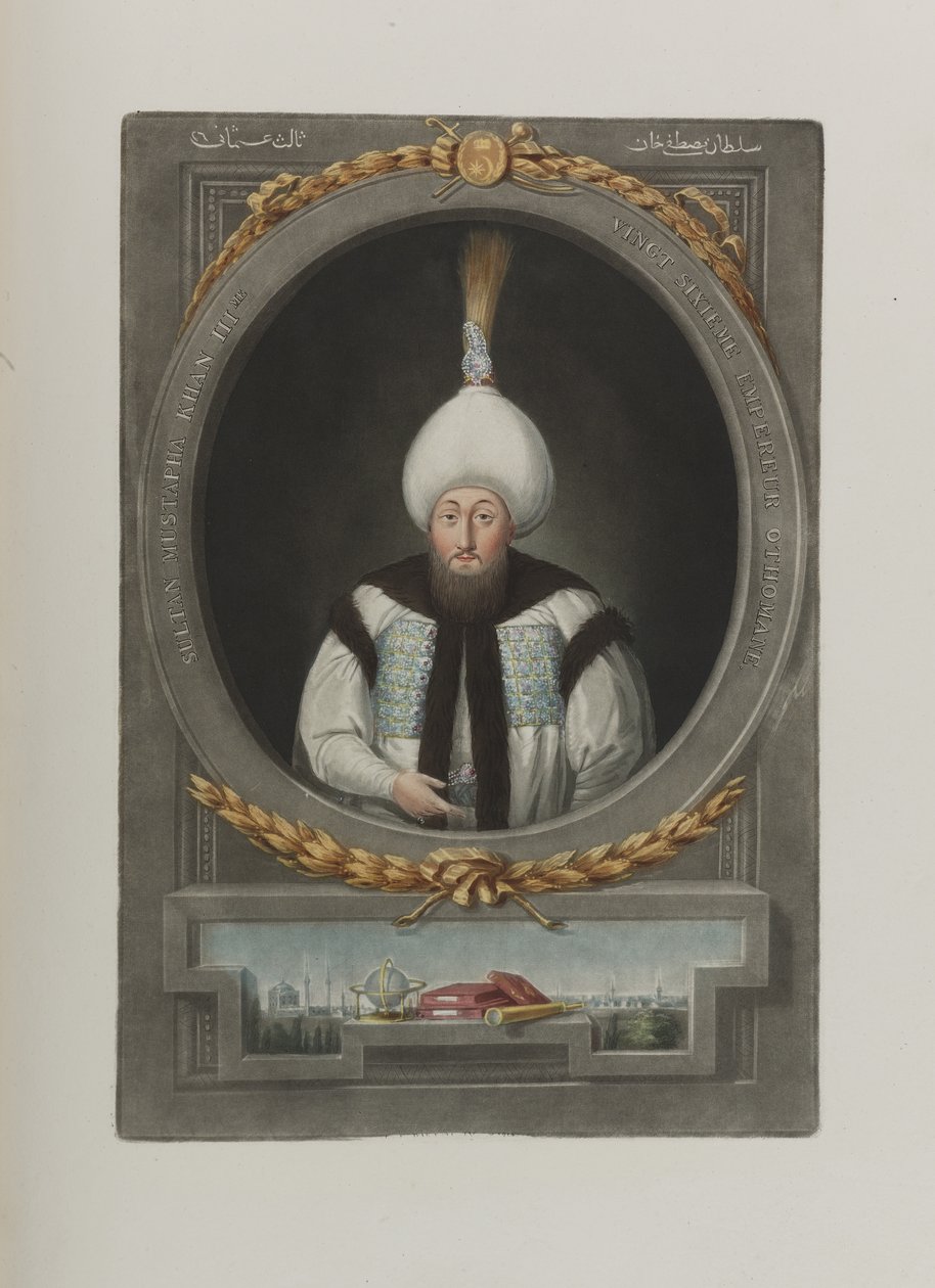 Portret sułtana Mustafy III 1717-1774, 1815 autorstwa Unbekannt