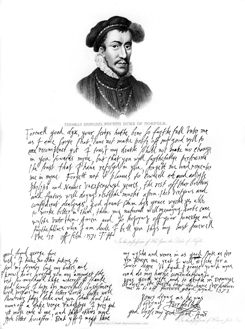 Portret Thomasa Howarda, 4. księcia Norfolk, 1572, 1840 autorstwa Unbekannt