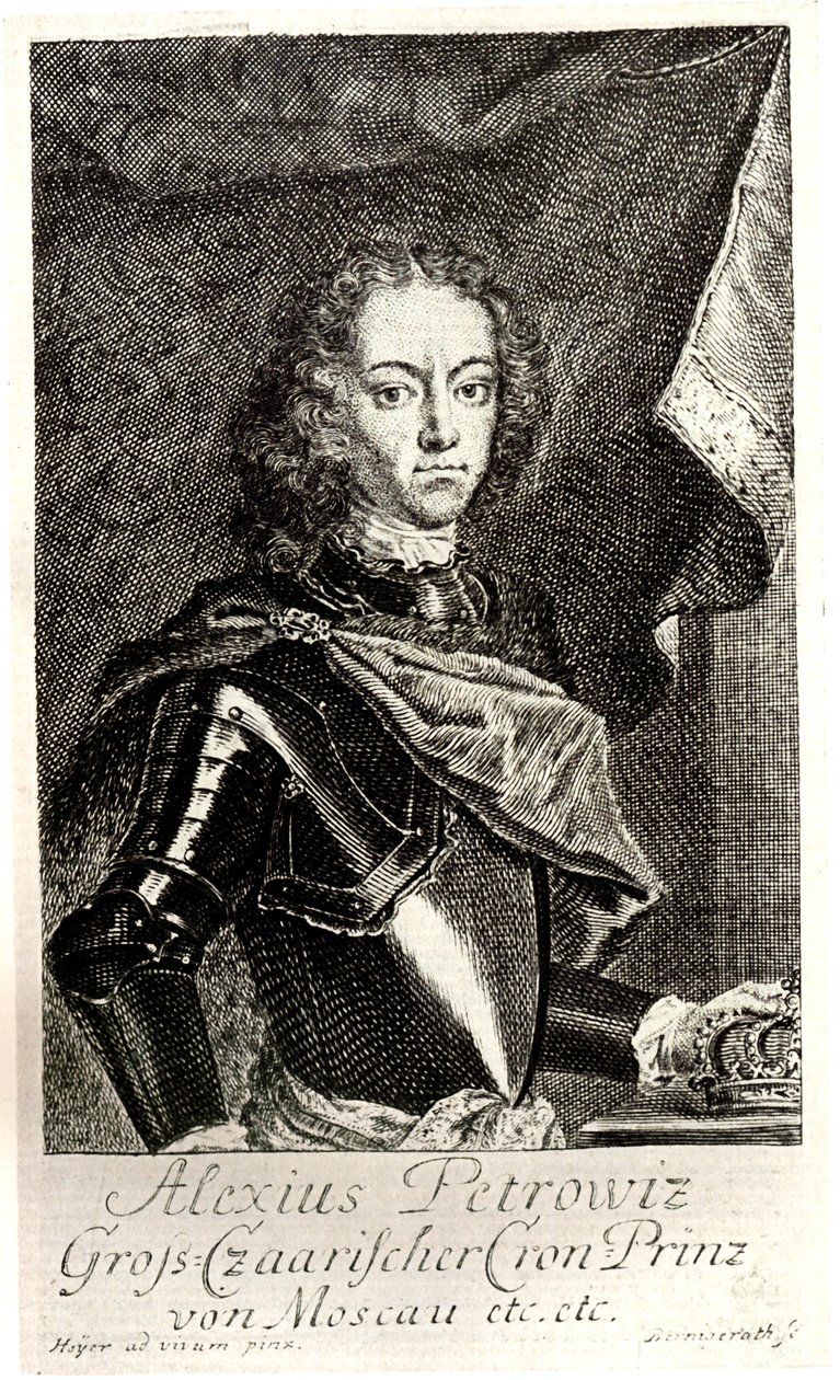 Portret carewicza Aleksieja Pietrowicza z Rosji 1690-1718 autorstwa Unbekannt