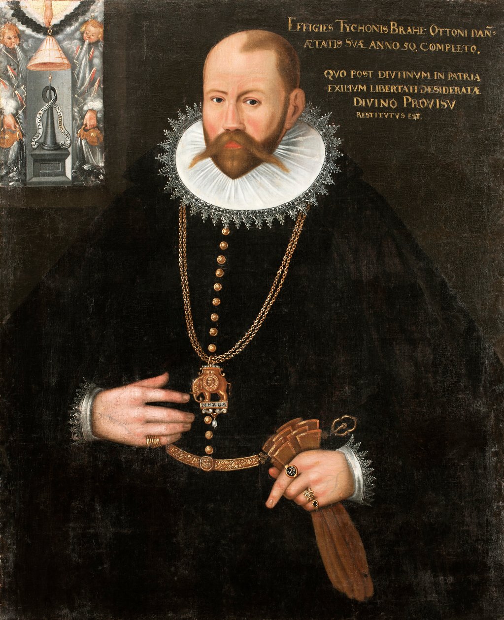 Portret Tycho Brahe 1546-1601, 1596. autorstwa Unbekannt