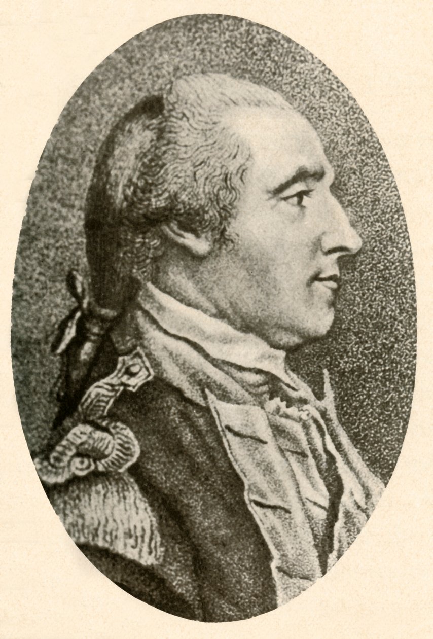 Portret Waszyngtona, zaczerpnięty z życia, przedstawiający włosy w kolejce po świńskim ogonie, c1770, 1937. autorstwa Unbekannt