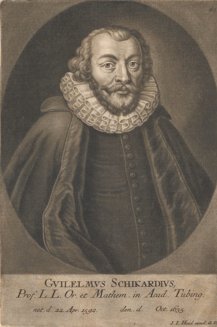 Portret Wilhelma Schickarda 1592-1635. autorstwa Unbekannt