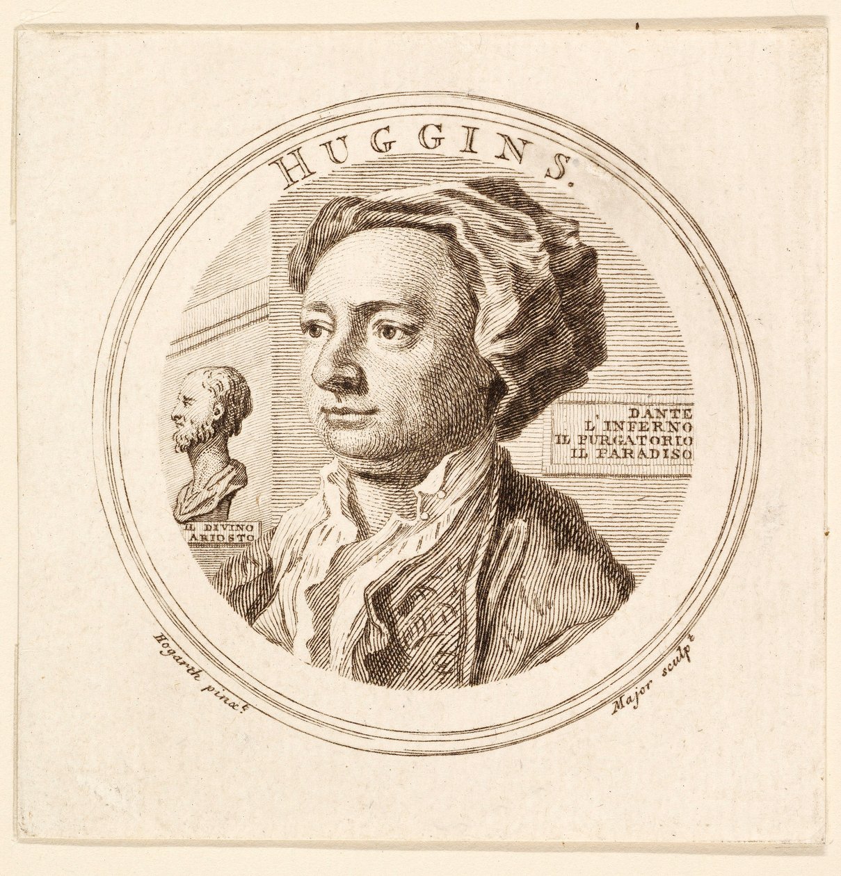 Portret Williama Hugginsa, wyd. 1760. autorstwa Unbekannt