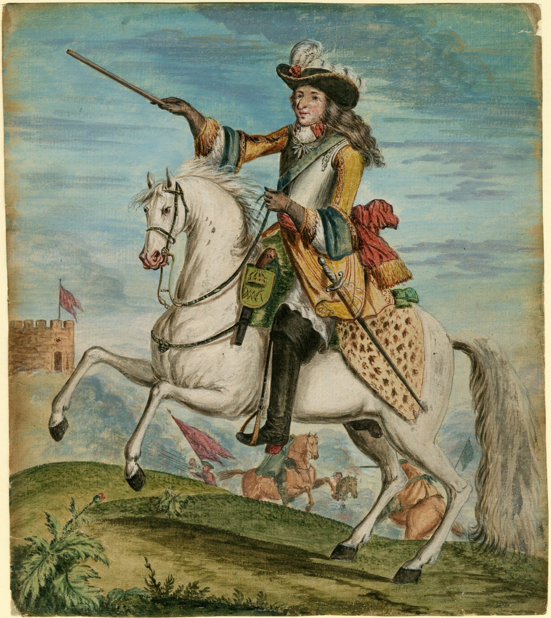 Portret Wilhelma III Anglii 1650-1702, ok. 1690 autorstwa Unbekannt