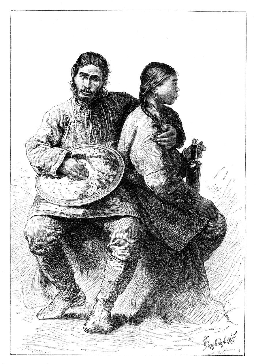 Portret pary Gold Nanai, 1895 autorstwa Unbekannt