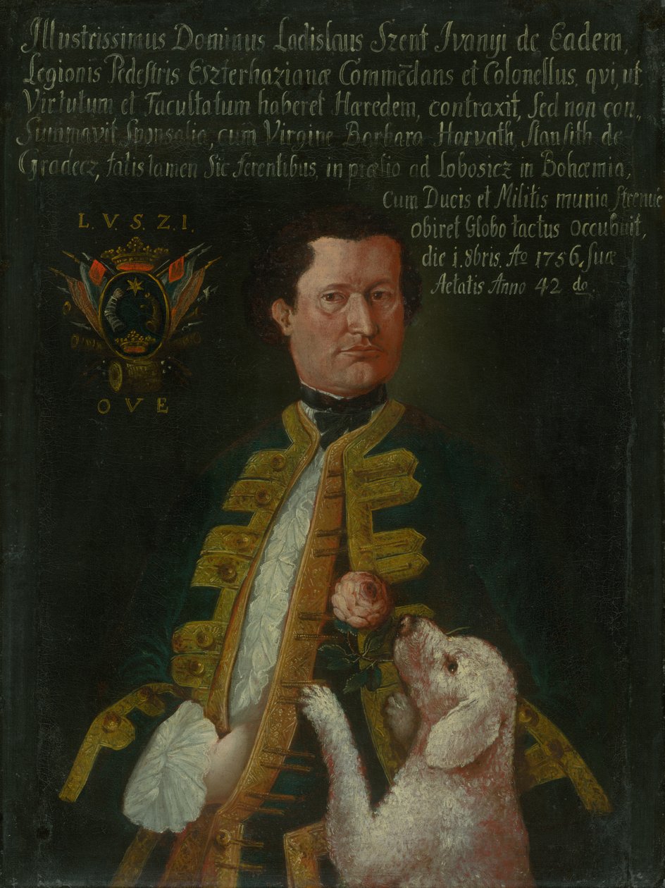 Portret Ladislava St. Iványi ze Svätý Ján autorstwa Unbekannt