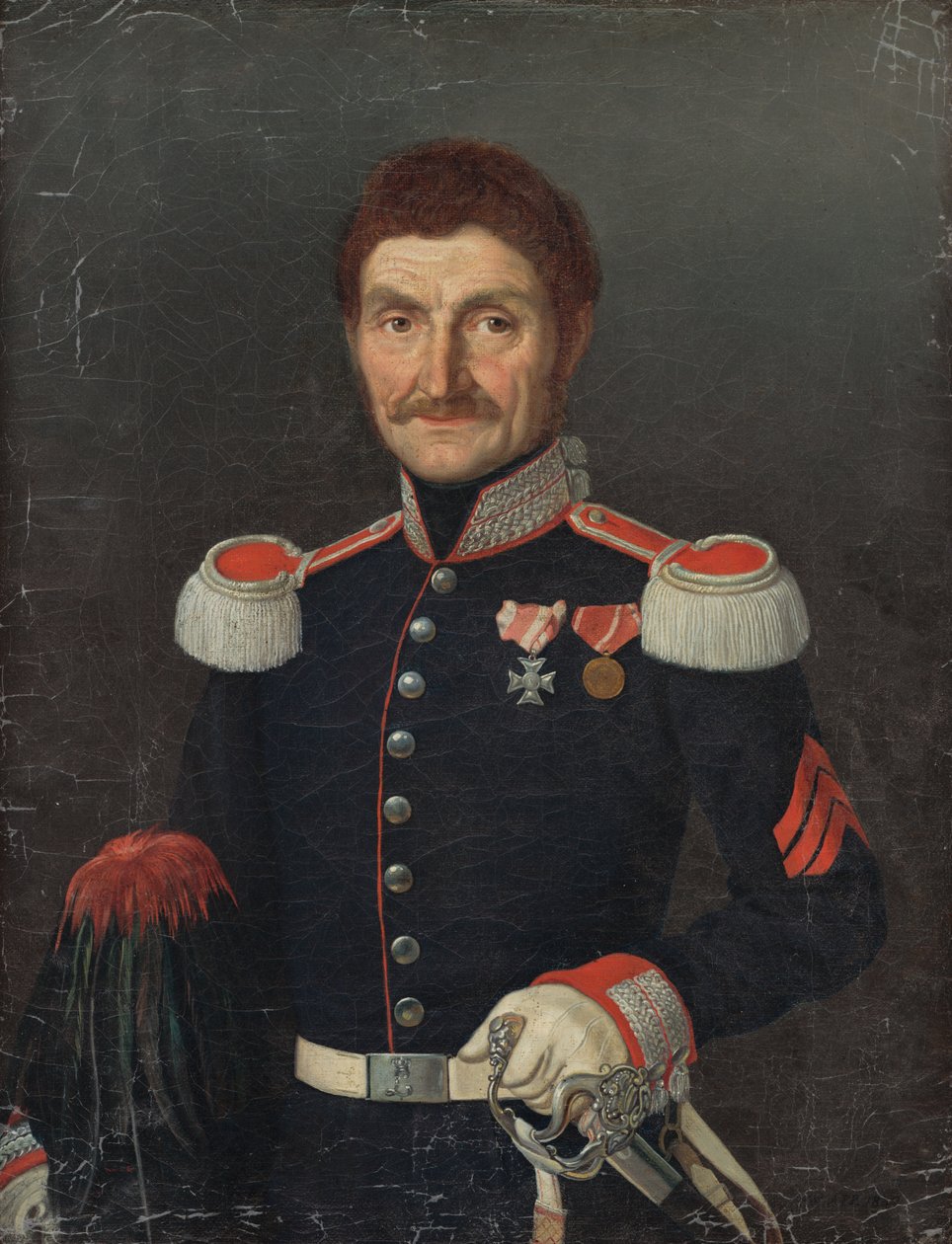 Portret mężczyzny w mundurze autorstwa Unbekannt