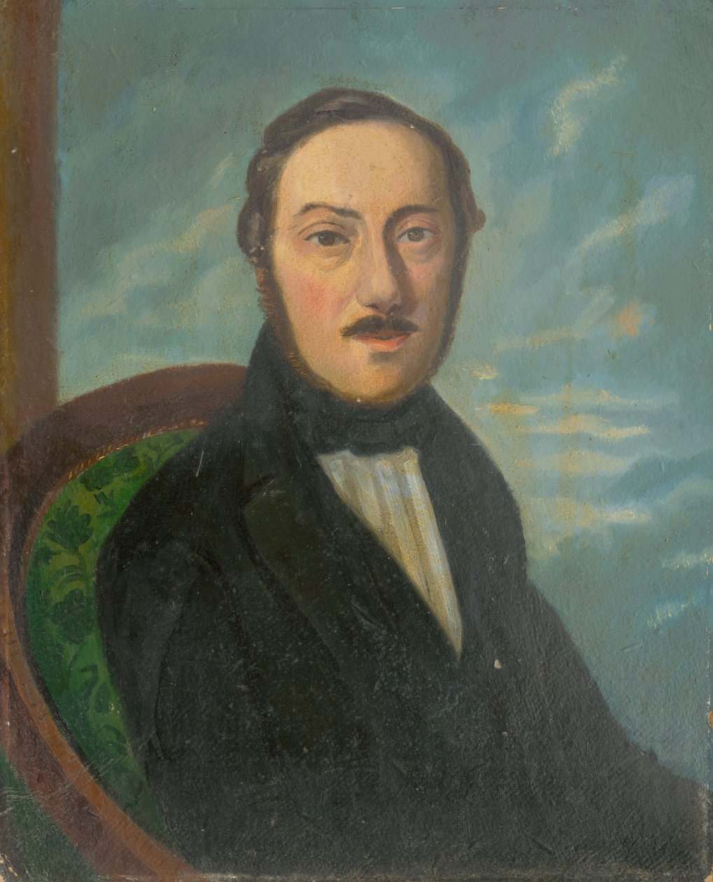 Portret mężczyzny w fotelu autorstwa Unbekannt