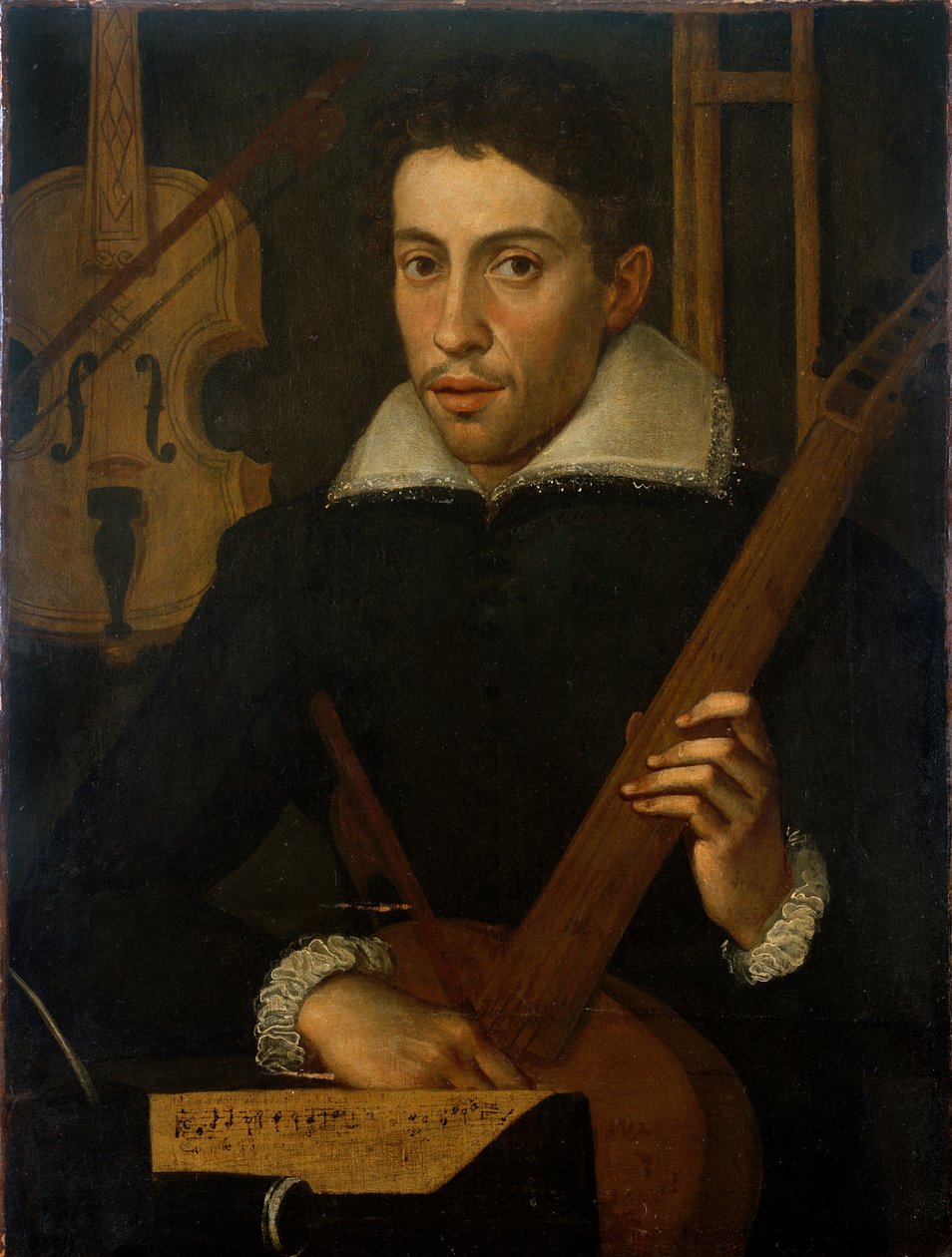 Portret muzyka, c1570-1590 autorstwa Unbekannt