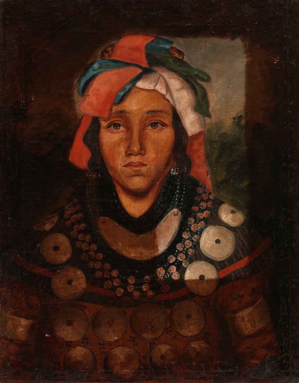 Portret młodego mężczyzny Seminole Indian, ca. 1841-1845. autorstwa Unbekannt