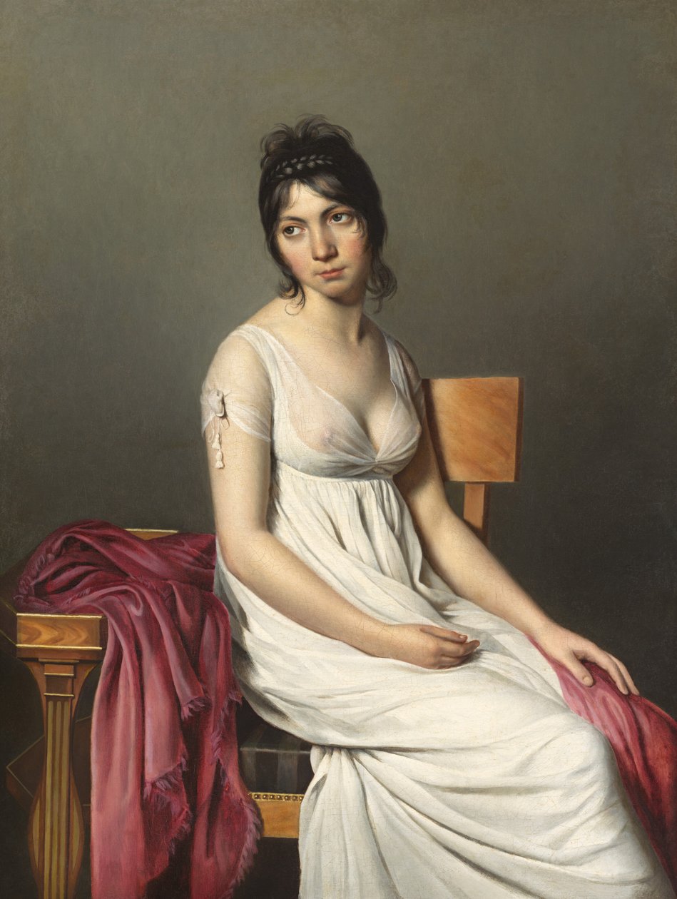Portret młodej kobiety w bieli, ok. 1930 r. 1798. autorstwa Unbekannt