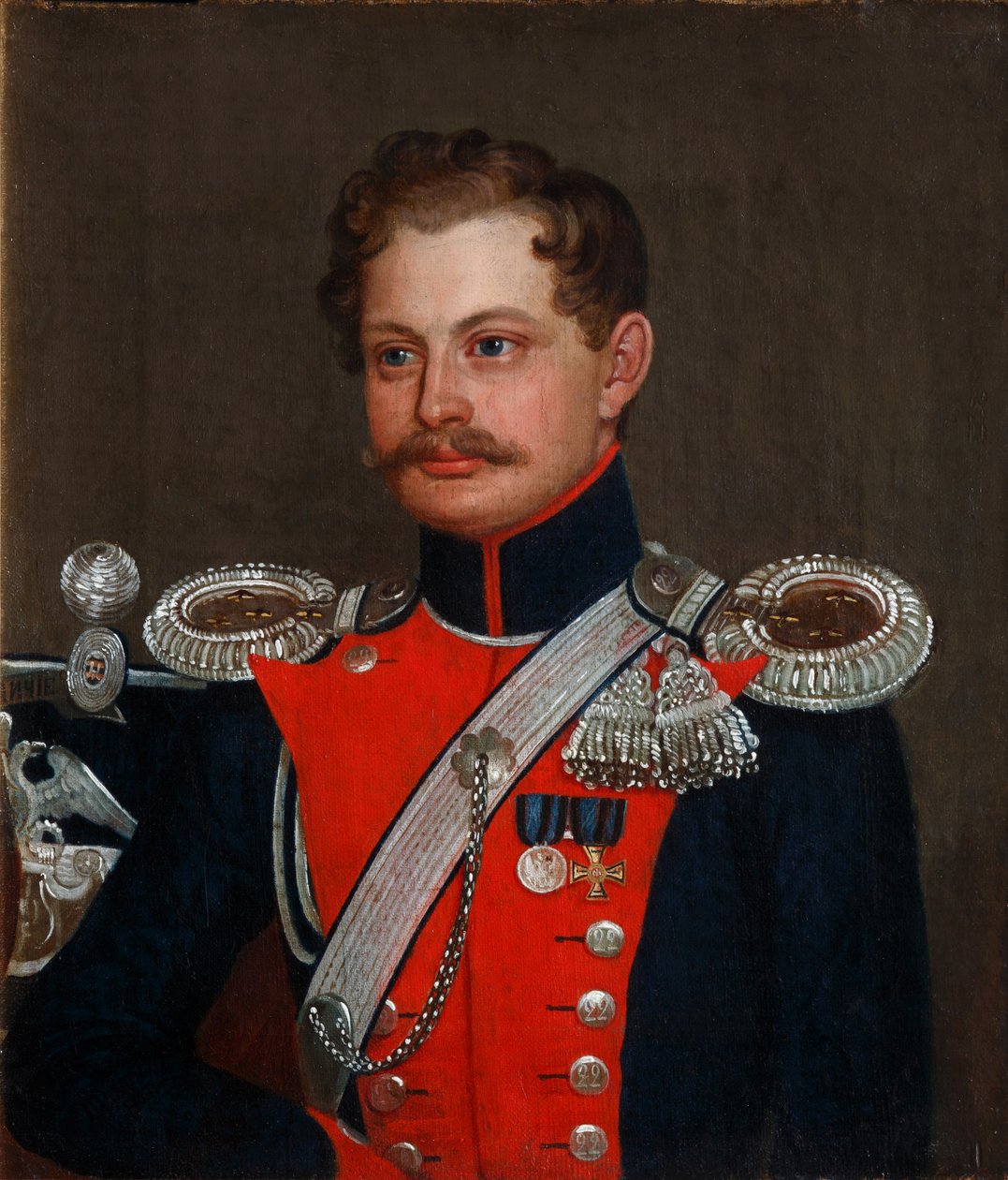 Portret kapitana sztabowego 3. Elizawetgrad Pułku Huzarów, 1837 autorstwa Unbekannt