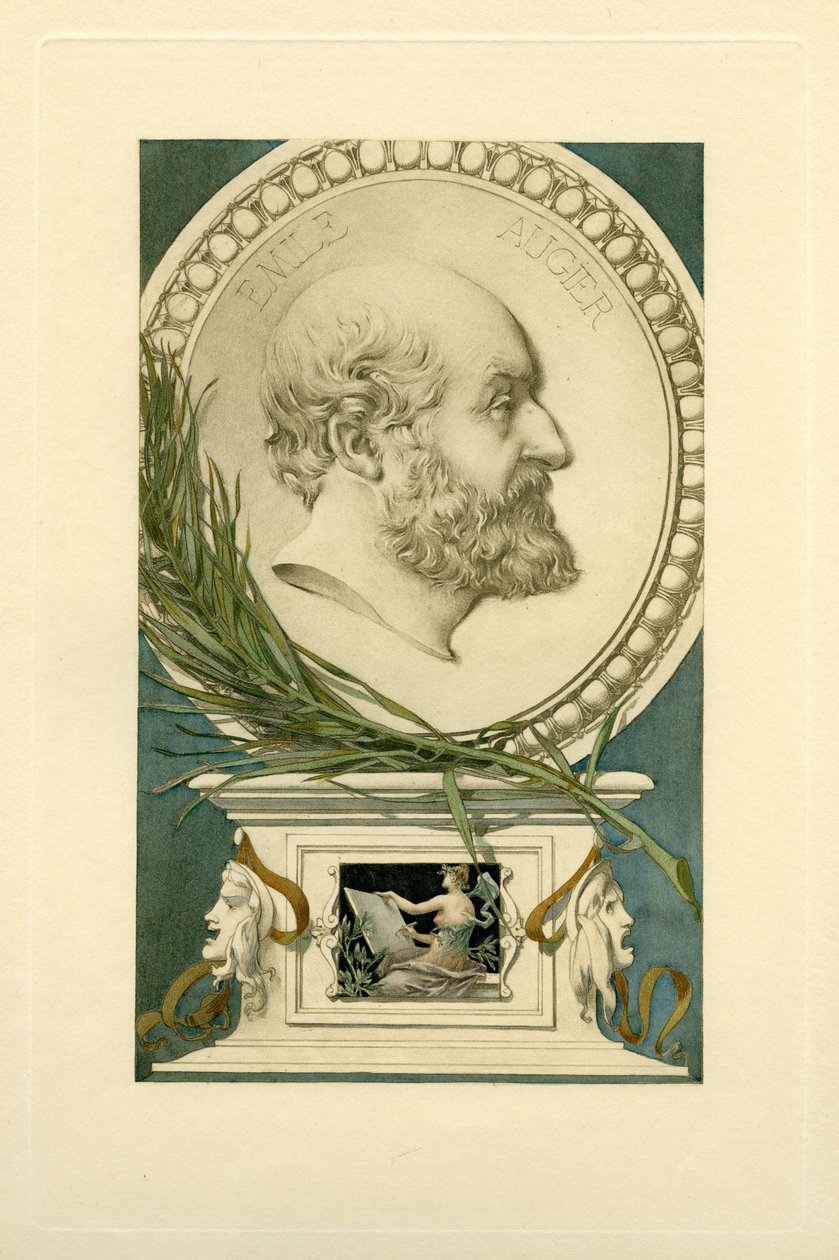 Portret Emile Augier 1820-1889. autorstwa Unbekannt