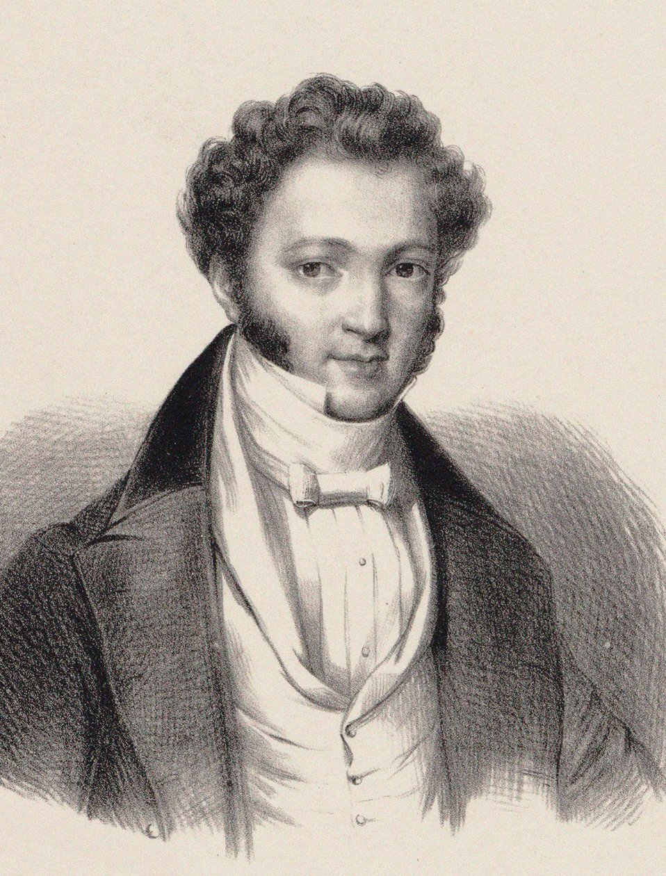 Portret pianisty i kompozytora Ignaza Moschelesa 1794-1870 , autorstwa Unbekannt