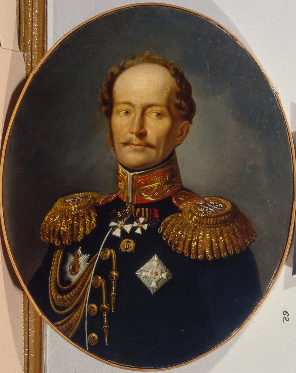 Portret adiutanta generała Karla Karlovicha Merdera 1787-1834, lata 20. XIX wieku autorstwa Unbekannt