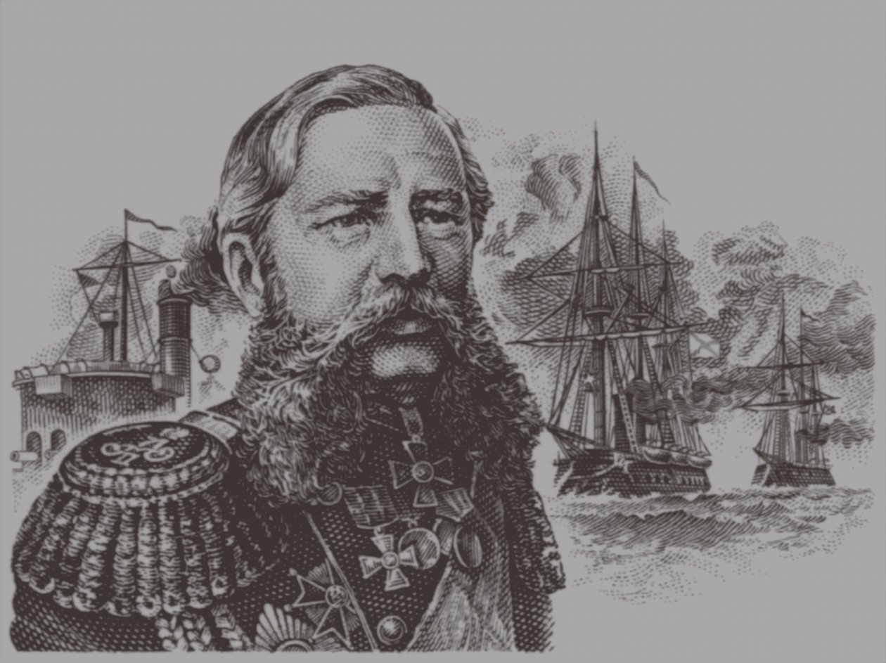 Portret admirała Grigorija Iwanowicza Butakowa 1820-1882, XX wiek autorstwa Unbekannt