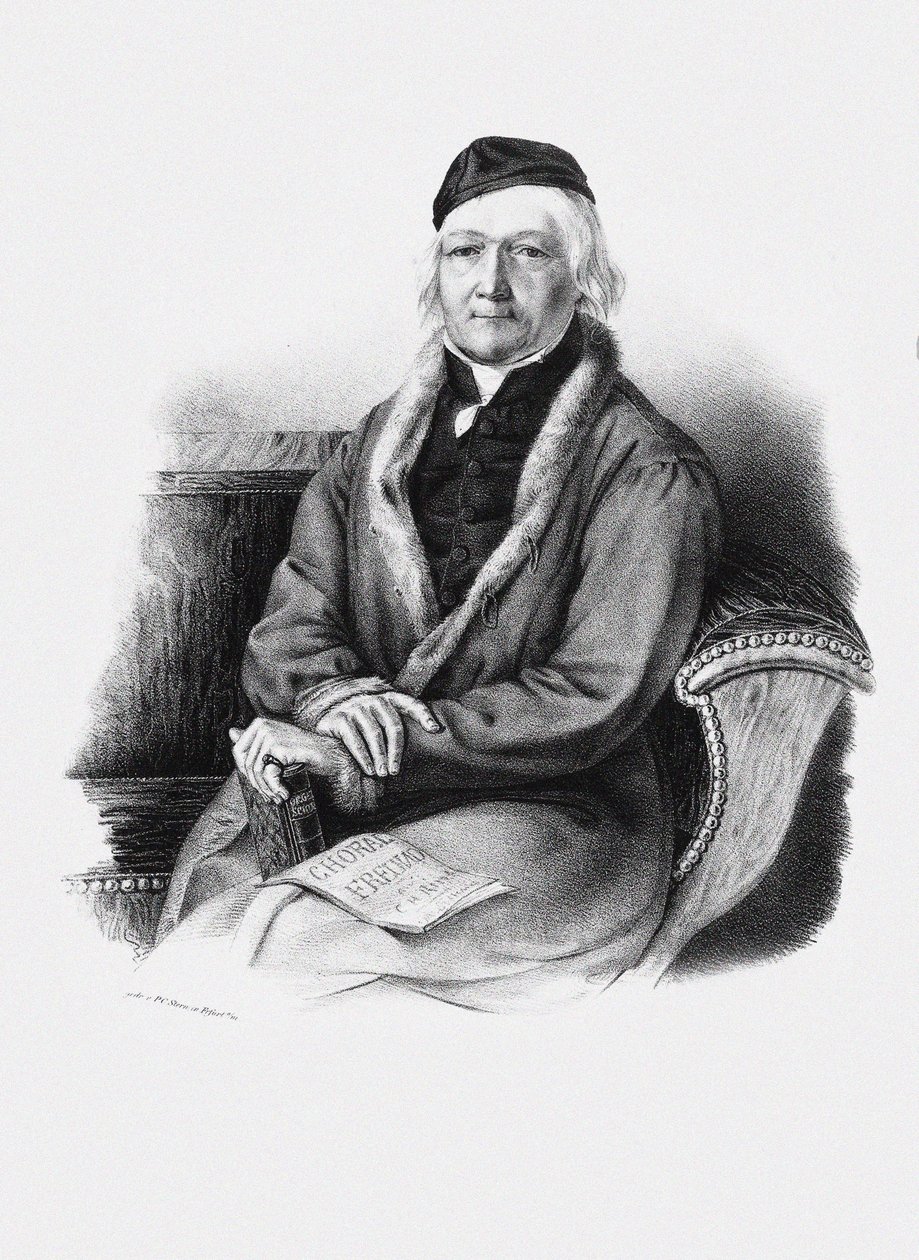 Portret kompozytora Johanna Christiana Heinricha Rincka 1770-1846. autorstwa Unbekannt