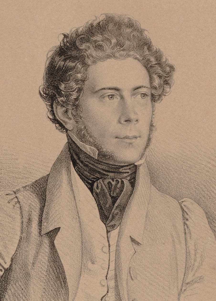 Portret kompozytora Josepha Lannera 1801-1843 , 1830. autorstwa Unbekannt