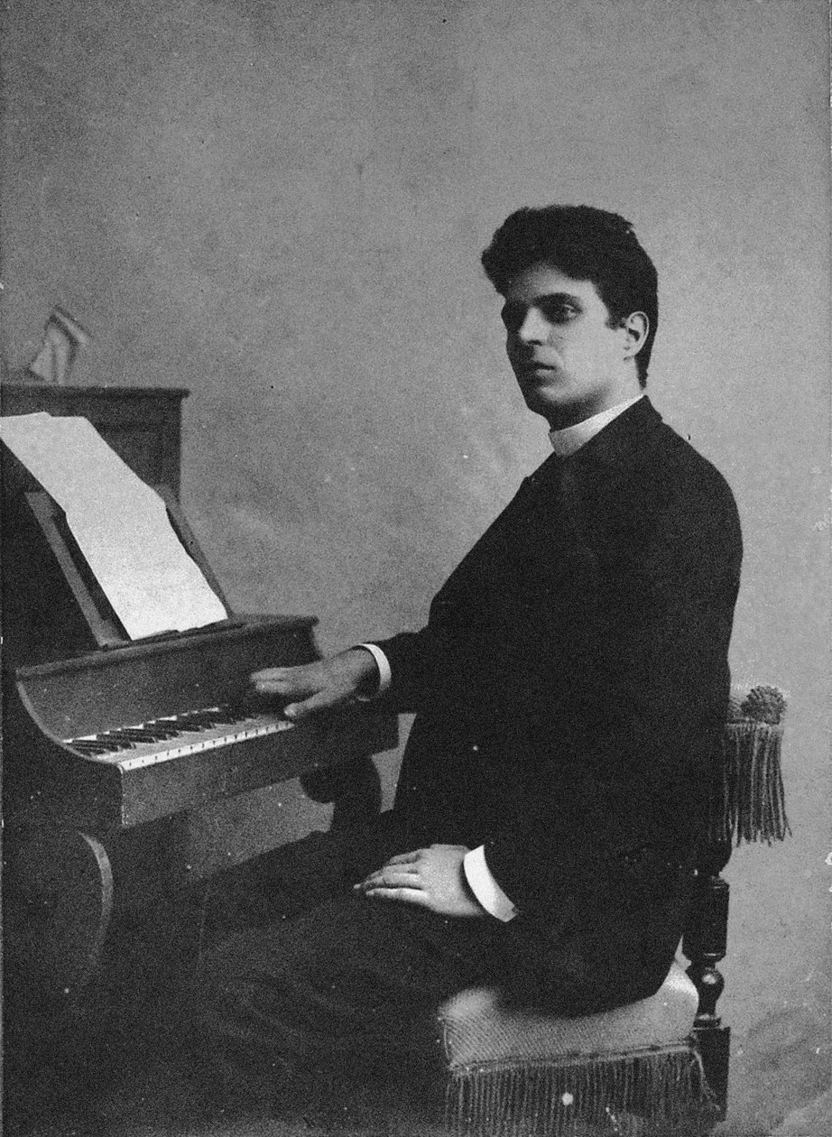 Portret kompozytora Pietro Mascagniego 1863-1945, ok. 1930 r. 1890. autorstwa Unbekannt