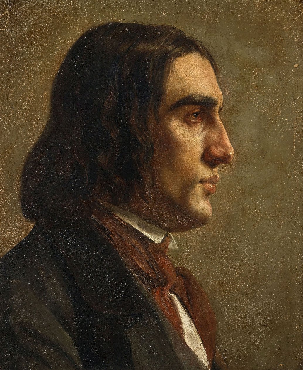 Portret kompozytora Roberta Schumanna 1810-1856, c. 1840. autorstwa Unbekannt
