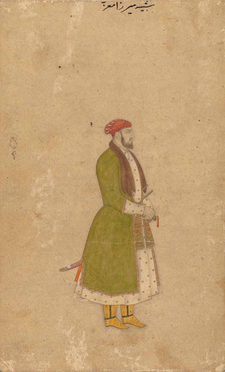 Portret dworzanina Mirzy Muizz, ok. 1930 r. 1680-1700. autorstwa Unbekannt