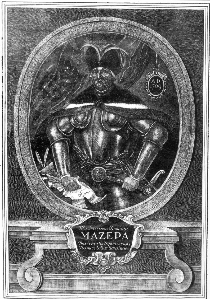 Portret hetmana Iwana Mazepy 1639-1709, 1709 autorstwa Unbekannt