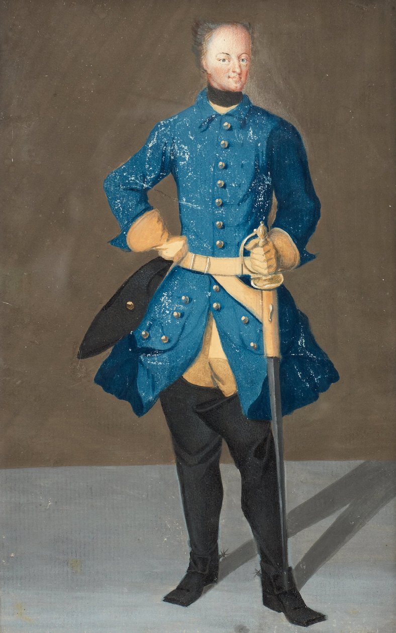 Portret króla Szwecji Karola XII 1682-1718, lata 1710 autorstwa Unbekannt