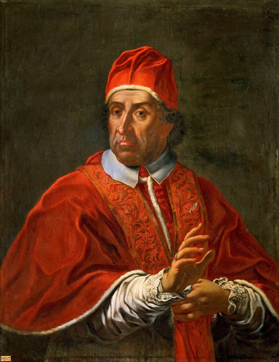 Portret papieża Klemensa XI, po 1700 r. autorstwa Unbekannt